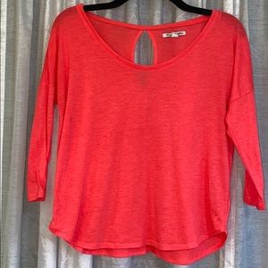 Coral 3/4 sleeve shirt